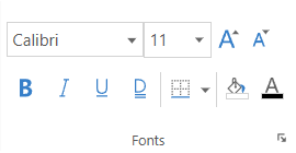 Fonts Formatting
