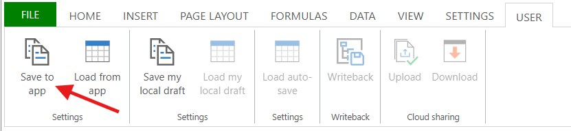 Save via Ribbon Menu